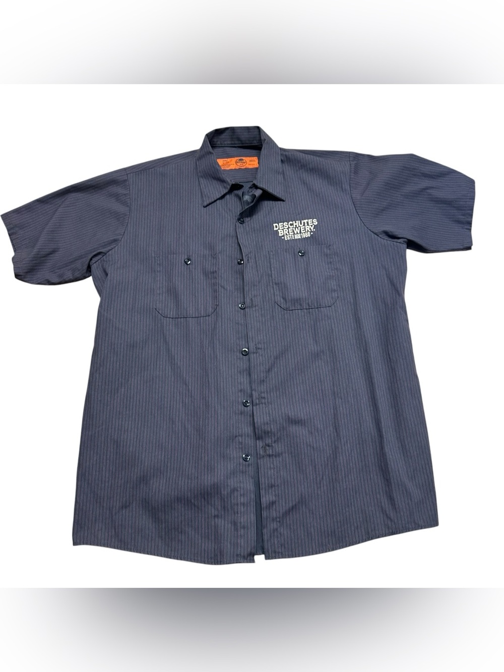 Deschutes Brewery men’s shirt button up work wear Red Chair size large